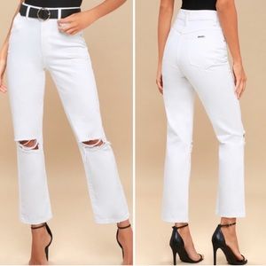 🤍Cropped Straight Extreme High Rise Jeans🤍